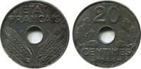 France 20 Centimes 20 Centimes Etat Français Type Fer -