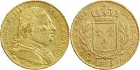 20 Francs 20 Francs Louis XVIII Buste Habillé Première Restauration -