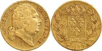 France 20 Francs 20 Francs Louis XVIII Buste Nu -