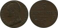 5 Centimes 5 Centimes Dupré Directoire Petit Module -