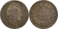 France 5 Francs 5 Francs Louis-Philippe Ier Tête Laurée Tranche En Relief -