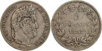 France 5 Francs 5 Francs Louis-Philippe Ier Tête Laurée Tranche En Relief -