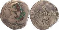 Henri III Demi Franc Demi Franc au Col Plat - Henri III -
