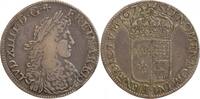 Louis XIV Ecu Ecu au Buste Juvénile du Béarn Louis XIV -