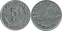 Pau 5 Centimes 5 Centimes Coopérative Militaire Pau Aluminium -
