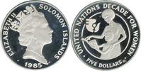 Iles Salomon Argent 5 Dollars 5 Dollars Elisabeth II - Iles Salomon Argent -