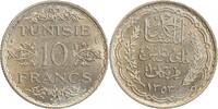Tunisie Argent 10 Francs 10 Francs - Tunisie Argent -