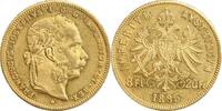 Autriche 8 Florins / 20 Francs 8 Florins - 20 Francs François Joseph Ier - Autriche -