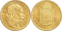 Hongrie 8 Forint / 20 Francs 8 Forint - 20 Francs François Joseph Ier - Hongrie -