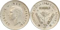 Afrique du Sud Argent 3 Pence 3 Pence Georges VI - Afrique du Sud Argent -