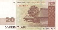 Lettonie 20 Latu 20 Latu Lettonie 2009 -