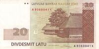 Lettonie 20 Latu 20 Latu Lettonie 2009 -