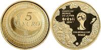 France 5 Euros 5 Euros Or Coupe du Monde de Football FIFA Brésil -