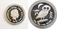 Iles Niue Argent 2 Dollars 2 Dollars Elisabeth II - Iles Niue Argent -