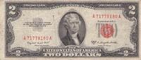 Etats - Unis 2 Dollars 2 Dollars Thomas Jefferson Etats-Unis 1953 -
