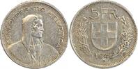 Suisse Argent - Confederation 5 Francs 5 Francs Berger Suisse Argent - Confederation -