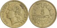 5 Francs 5 Francs Lavrillier Bronze Aluminium Gouvernement Provisoire -
