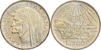 Italie Argent 500 Lires 500 Lires 700 Ans de la Naissance de Dante - Italie Argent -