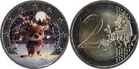 2 Euros 2 Euros Colorisée - Renne -