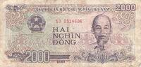 Viet Nam 2000 Dong 2000 Dong Viet Nam 1988 -