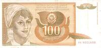Yougoslavie 100 Dinara 100 Dinara Yougoslavie 01.03.1990 -