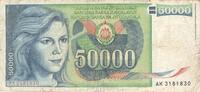 Yougoslavie 50000 Dinara 50000 Dinara Yougoslavie 01.05.1988 -