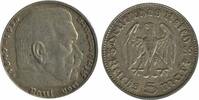 Allemagne Argent 5 Marks 5 Marks Hindenbourg - Allemagne Argent -