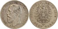 Allemagne Argent - Bade 5 Marks 5 Marks Frederic Ier - Allemagne Bade Argent -