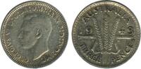 Australie Argent 3 Pence 3 Pence Georges VI - Australie Argent -