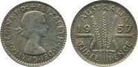 Australie Argent 3 Pence 3 Pence Elisabeth II - Australie Argent -