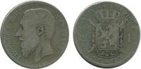 Belgique Argent 2 Francs 2 Francs Leopold II Légende Française - Belgique Argent -