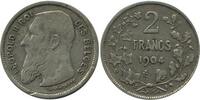 Belgique Argent 2 Francs 2 Francs Leopold II Légende Française - Belgique Argent -