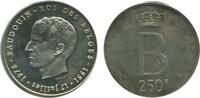 Belgique Argent 250 Francs 250 Francs Baudouin Ier Légende Française - Belgique Argent -