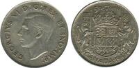 Canada Argent 50 Cents 50 Cents Georges VI Canada Argent -