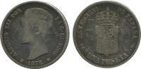 Espagne Argent 1 Peseta 1 Peseta Alphonse XII Espagne Argent -