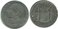 Espagne Argent 1 Peseta 1 Peseta Alphonse XII Espagne Argent -
