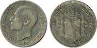 Espagne Argent 1 Peseta 1 Peseta Alphonse XII Espagne Argent -
