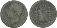 Espagne Argent 1 Peseta 1 Peseta Alphonse XII Espagne Argent -