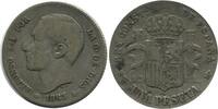 Espagne Argent 1 Peseta 1 Peseta Alphonse XII Espagne Argent -