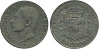 Espagne Argent 2 Pesetas 2 Pesetas Alphonse XII Espagne Argent -