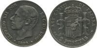 Espagne Argent 2 Pesetas 2 Pesetas Alphonse XII Espagne Argent -