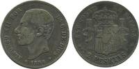 Espagne Argent 2 Pesetas 2 Pesetas Alphonse XII Espagne Argent -