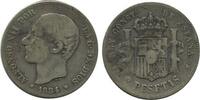 Espagne Argent 2 Pesetas 2 Pesetas Alphonse XII Espagne Argent -