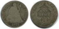 Etats - Unis Argent 1 Dime 1 Dime Liberte Assise Etats - Unis Argent -