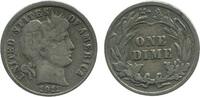 Etats - Unis Argent 1 Dime 1 Dime Barber Etats - Unis Argent -