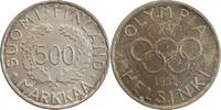 Finlande Argent 500 Markkaa 500 Markkaa J.O. d'hiver d'Helsinki Finlande Argent -