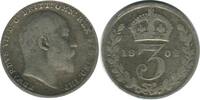 Grande Bretagne Argent 3 Pence 3 Pence Edouard VII Grande Bretagne Argent - Grande Bretagne -