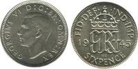 Grande Bretagne Argent 6 Pence 6 Pence Georges VI Grande Bretagne Argent - Grande Bretagne -
