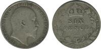 Grande Bretagne Argent 6 Pence 6 Pence Edouard VII Grande Bretagne Argent - Grande Bretagne -