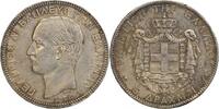Grèce Argent 5 Drachmes 5 Drachmes Georges Ier Grèce Argent -